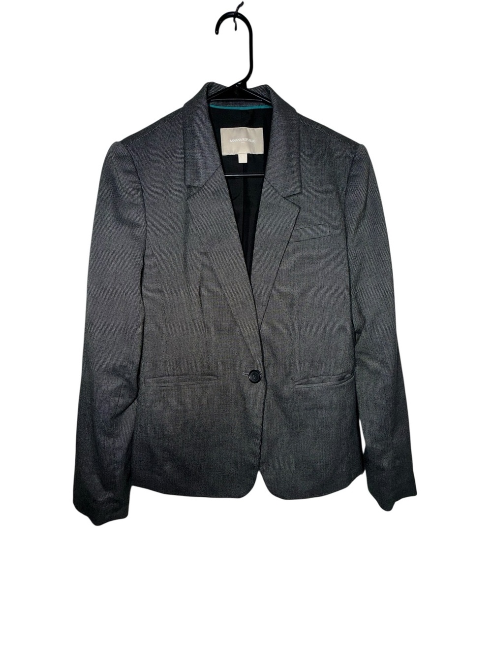 Banana Republic Dark Gray Women's Single-Button Blazer